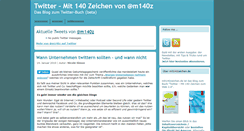 Desktop Screenshot of mit140zeichen.de
