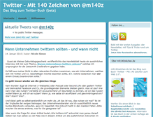 Tablet Screenshot of mit140zeichen.de